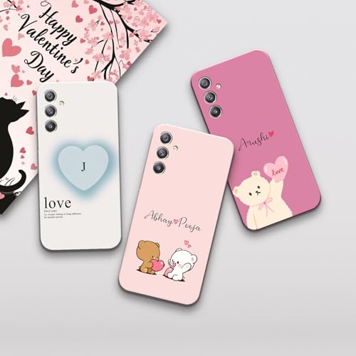 Image of COLORflow Back Cover Compatible with Samsung Galaxy A34 5G | Vibe Valentine Love Customized Back Cover Compatible with Samsung Galaxy A34 5G
