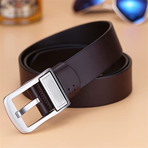 Belt men's leather pin buckle cowhide youth belt men's belt top layer cowhide casual belt3