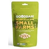 goodSAM Organic Raw Macadamia Nuts – Unsalted, Whole Nuts – Buttery Creamy Flavor – Sustainably Grown on Regenerative Family Farms – High Fat Low Carb Keto Friendly Snacks - 4oz Pouch