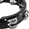 TIGER TAM70-BK Half Moon Drum Kit Mountable Tambourine - Black #4