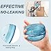 Maoerdental Retainer Cleaner Case,Double Layer No-Leak Denture Cup for Soaking Dentures, Denture Bath for Invisalign Aligner,Retainers,Mouth Guard,Night Guard (Blue)