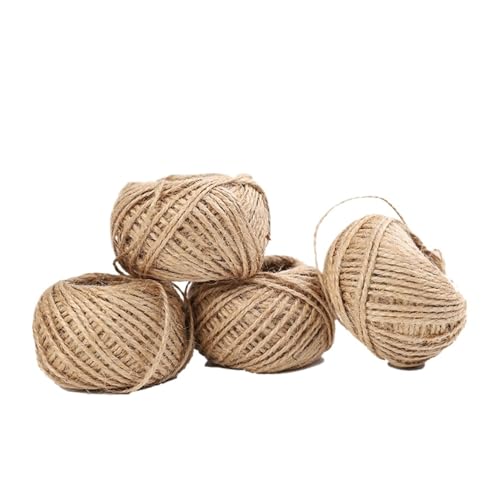 CIGPKLO Cuerda De Yute Cuerda de Yute y arpillera 5 m for decoración Fiestas Bodas. Ideal for Manualidades, Lazos, Cintas Vintage Accesorios navideños(Color-03)
