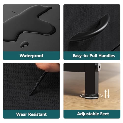 image for SMUG Dresser with 10 Drawers - Fabric Storage Tower, Organizer Unit fo