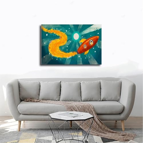 Toile spatiale haute définition 61x91.4 cm déco murale chambre - 4
