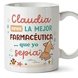 MUGFFINS Tazas Personalizadas para FARMACÉUTICA mujer - En Español - Mejor que yo Sepia - 11 oz / 330 ml - Regalo Personalizable original y divertido