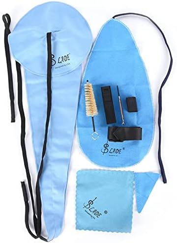 Buytra 9-in-1 Saxophone Cleaning Kit for Flute Instruments Includes Sax Swab, Cleaning Cloth, Mouthpiece Brush,Thumb Rest Cushion, Clarinet Screwdriver and Reed Case