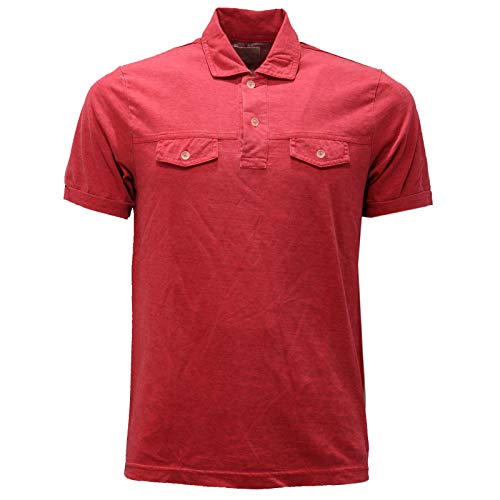 Polo en coton rouge M. Grifoni Denim respirant et doux