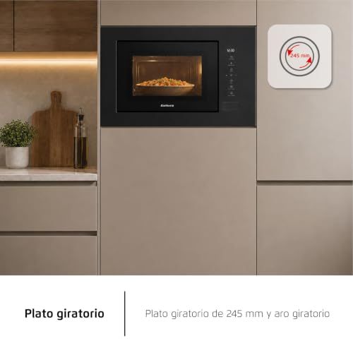 Miniatura 11 de Corberó Microondas Integrable Cmicg520glni Capacidad 20 L Potencia 700 W 10 Niveles Auto Menú Descongelar Temporizador 95 Min Control Táctil Color Negro