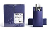 BEREITS FERTIG GEFALTET - Unsere Bestecktaschen werden bereits fertig gefaltet geliefert und besitzen einen vorgefertigten Schlitz für Ihr Besteck