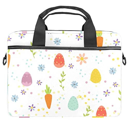 Sacoche ordinateur 14.5 pouces motif Pâques floral, cadeau original pour femme active