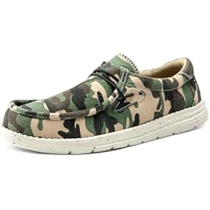 Bruno Marc Men's Casual Slip-on Loafers Stretch Shoes 1.0 7 Camo/Green