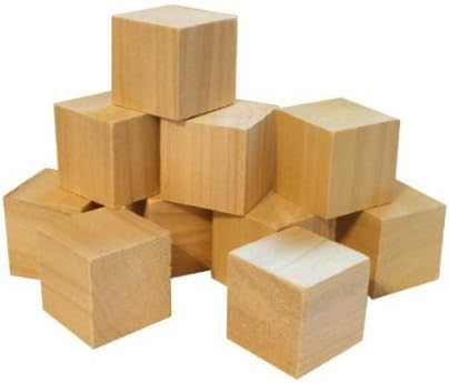 One-inch Wood Cubes - Pack of One Hundred (100)