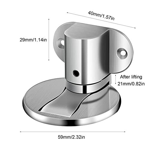 porta para a parte inferior da porta, tampa magnética montagem no chão, batente porta magnético invi