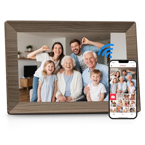 Frameo 10.1 Inch WiFi Digital Picture Frame with 32GB Memory, 128...