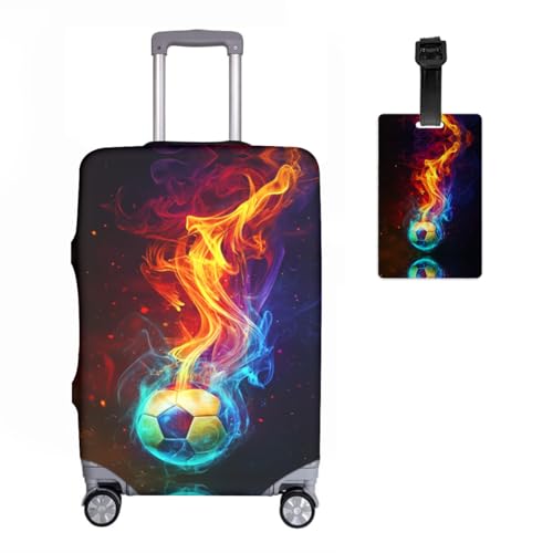 Housse de valise football pour repérer facilement vos bagages 18-32 pouces à l'aéroport