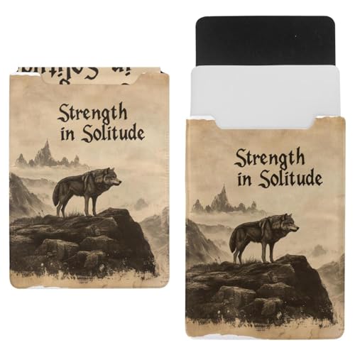Housse pour ordinateur portable 13,8 x 10,2 étui PC motif loup