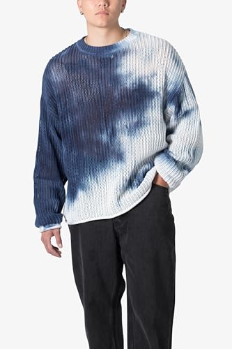 mnml Men's Tie Dye Open Knit Sweater4
