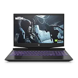 HP Pavilion 11th Gen Intel Core i7 Processor 15.6 inches (39cm)FHD Gaming Laptop (16GB/512GB SSD/Windows 11/NVIDIA RTX 3050 Graphics/MS Office/ Shadow Black & Ultra Violet/2.23Kg), 15-dk2096TX