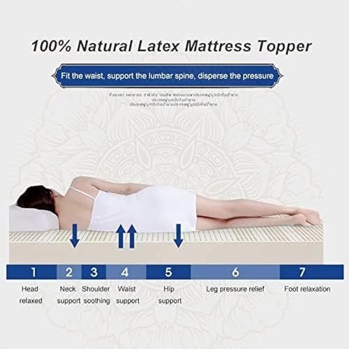 Cubrecolchón de látex suave de 200 x 200 cm para mejorar el descanso en pareja 7