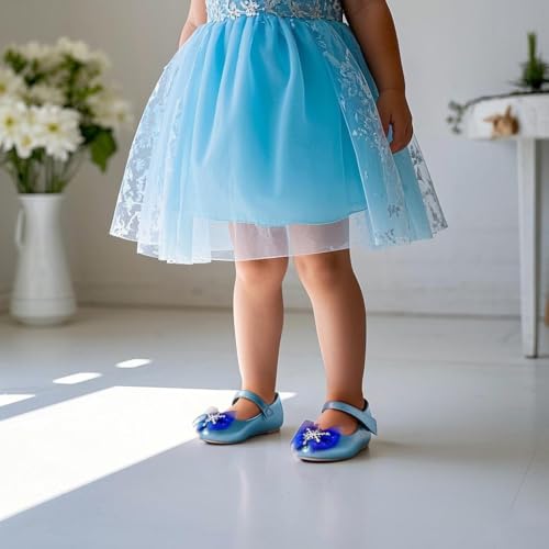 THEE BRON Toddler Girls Dress Shoes Ballet Mary Jane Flats Princess Costume Shoes3