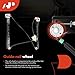 A-Premium Power Window Regulator without Motor Compatible with BMW X3 2004-2010 Front Driver Side