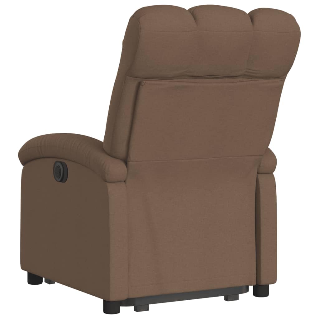 Sillón de relax con ayuda para levantarse, color marrón