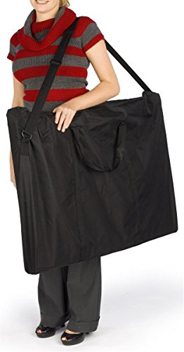 Tri Fold 3-Panel Display Board, 72 x 36, with Black Hook & Loop-Receptive Fabric and Write-on Whiteboard - Thumbnail 5