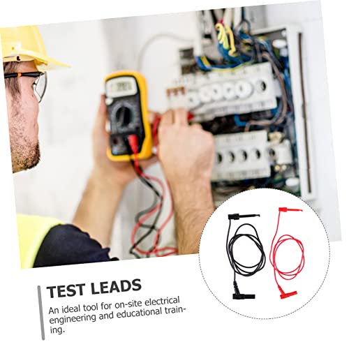 iplusmile Gancho De Teste De Plugue De 4 Peças Cabo De Teste De Multímetro Clipe De Teste Mini-Ganch