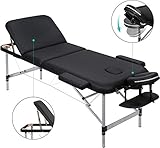 🖤【Verstellbar und Multifunktional】Die Rückenlehne der klappbaren Massageliege kann in zehn verschiedenen Positionen von 59 bis 83 cm eingestellt werden. Der Massagetisch ist eignet für Massage, Gesichtsbehandlung, Tätowierung, Akupunktur, Pediküre, Reiki usw
