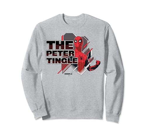 Image of Marvel Spider-Man Far From Home Peter Tingle Action Portrait Sweatshirt