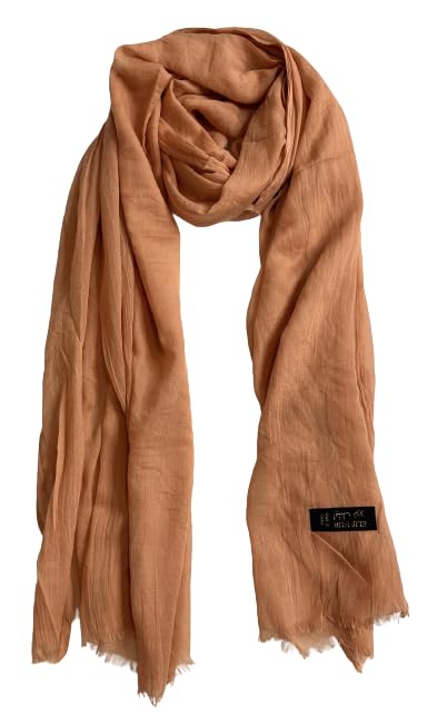 GenericSolid Color Lawn (Soft Cotton) Made in Turkey Scarf for Women Fashion Soft Hijab Long Scarf Wrap Scarves
