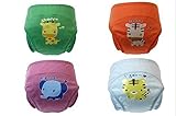 2017 New Anti Leakage Training Pants Baby Toddler Cute 4 Layers Potty Training Pants Reusable Set of 4 Pieces(Boys,100)