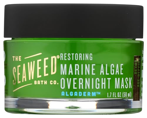 The Seaweed Bath Co. Restoring Marine Algae Overnight Face Mask with Natural Seaweed, AlgaDermTM Complex, Vegan, Cruelty-Free, Gluten-Free, Paraben-Free,1.7 oz