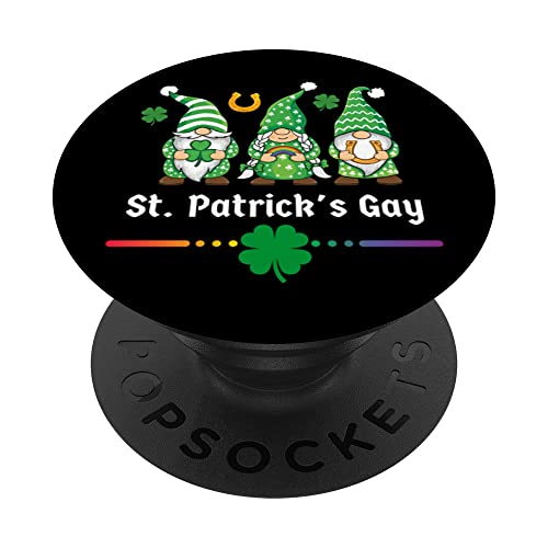 LGBTQ di St Patrick Gay LGBT Divertente Rainbow St Paddy PopSockets PopGrip Intercambiabile