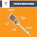 Vermeer Paint Brushes 6-Pack Angle Brushes in Assorted Sizes for All Latex and Oil Paints & Stains - Home Improvement - Interior & Exterior Use