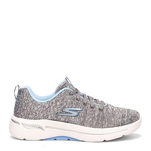 Skechers Skechers Women's Performance GO Walk Arch FIT-Glee Sneaker, Charcoal/Light Blue, 7.5
