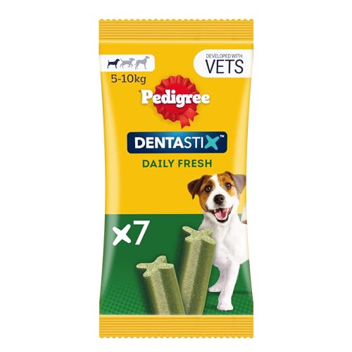 PEDIGREE DENTASTIX Fresh Snack quotidiani cani taglia piccola, 10 Confezioni da 7 pezzi