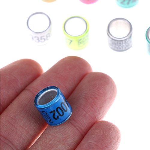 Ioffersuper 20 Pcs Aluminium Pigeon Leg Rings Identify Dove Bands Plastic With Al Gb Training Rings (20 Pcs) #TOP6