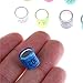 Haodeba 20pcs Pigeon Bird Rings Leg Bands Aluminium Leg Rings Training Supplies, Random Color