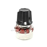 uxcell WTH118 22K ohm Single Turn Rotary Linear Taper Carbon Potentiometer Pot w Knob