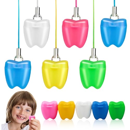 BEPSYOM 20 Stück Milchzahndose Junge Mädchen, Zahndose milchzähne, Zahnbox Dose zur Aufbewahrung von Milchzähnen, milchzahnbox, Baby Milchzähne Box als Geschenk zum Geburtstag oder Taufe