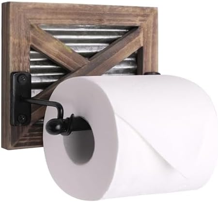 Autumn Alley Rustic Farmhouse Toilet Paper Holder Wall - Farmhous...