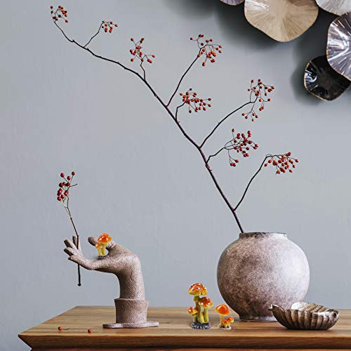 Oddier 3Pcs Resin Mushroom Miniature Fairy Garden Decoration Accessories Garden Sculptures Statues,Yard Garden Decor For Outside Gnomes Outdoor Decor For Patio Zen Garden #TOP4