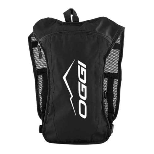 Mochila de Hidratação c/ Reservatório de Água 2 Lt Oggi Hacker Race MTB Preta