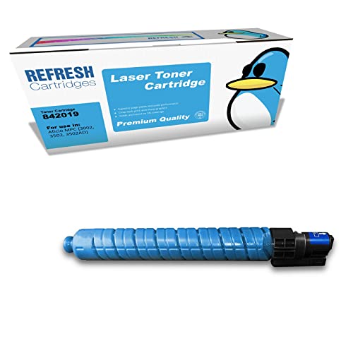Refresh Cartridges Remanufactured Toner Cartridge Replacement for Ricoh MP C3503 (Cyan)