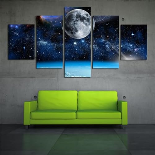 Diamond Painting Planète 5D DIY en lot de 5 grand format pour décoration murale