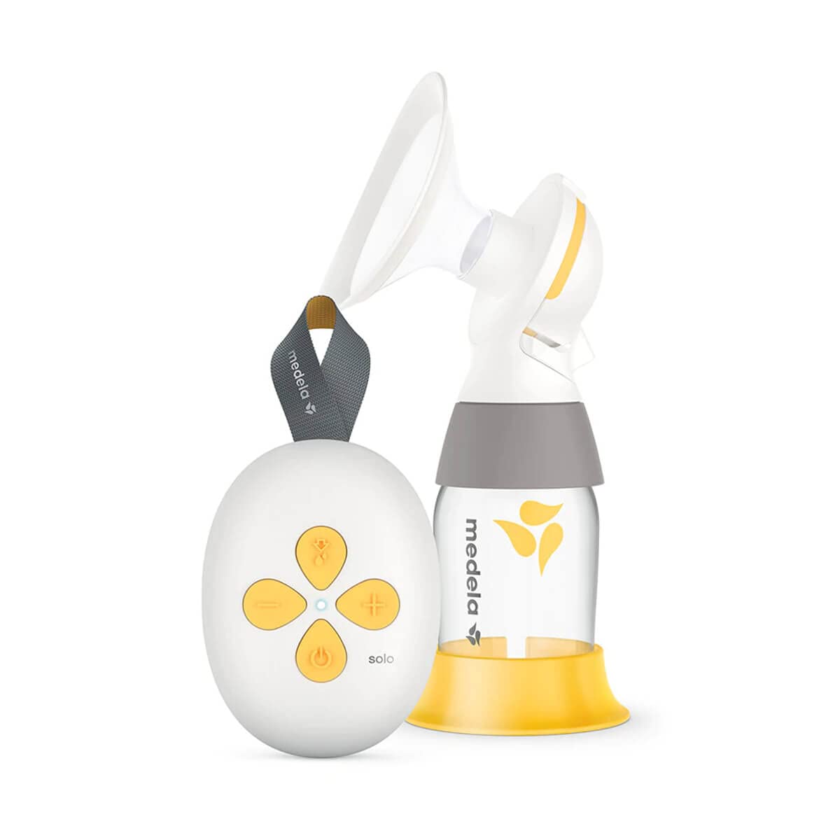 Medela tire-lait électrique individuel solo, extraction silencieuse, recharge via USB, entonnoirs PersonalFit Flex et technologie 2-Phase Expression, Solo