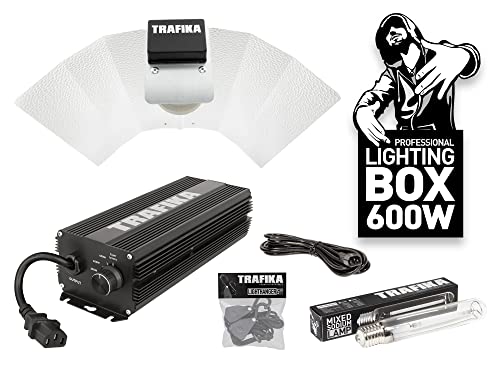 TRAFIKA - KIT ILLUMINAZIONE PER COLTIVAZIONE PROFESSIONALE 600W: BALLAST REGOLABILE 600W + BULBO DA...