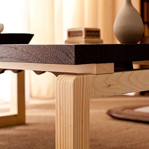 Table basse pliable marron 90x50x30 cm pour salon - 8