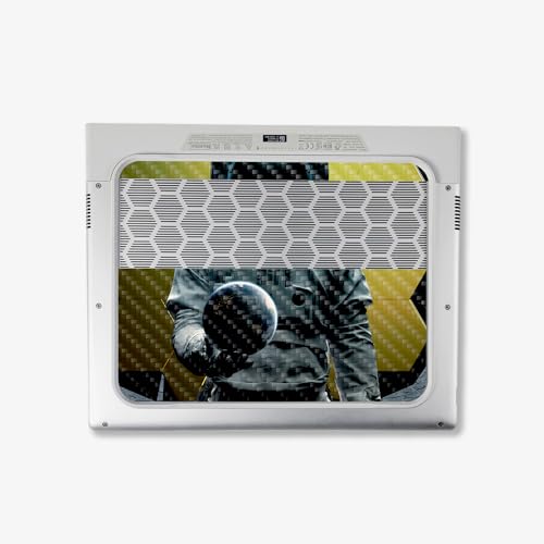 Image of MightySkins Carbon Fiber Skin Compatible with Alienware X14 R2 (2023) Full Wrap Kit - World in Your Hand | Protective, Durable Textured Carbon Fiber Finish | Easy to Apply | Made in The USA